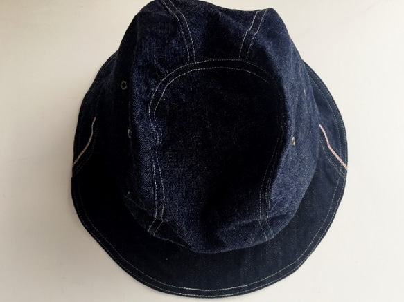 ”washed" ABOA HAT | 8oz×12oz KOJIMADENIM 58cm ONE SIZE FIT 5枚目の画像