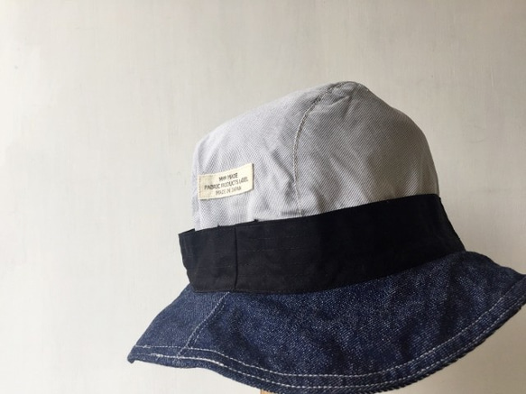 ”washed" ABOA HAT | 8oz×12oz KOJIMADENIM 58cm ONE SIZE FIT 6枚目の画像