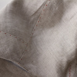 "hand-sewn" LOKACAP｜LINEN 【M】 c/#stich RED 8枚目の画像