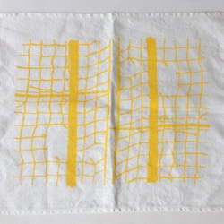 ΞSALEΞ Linen Tea Towel "AMI" yellow リトアニアリネン ティータオル 4枚目の画像