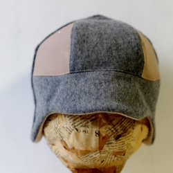 ”onlyone"combi DEERCAP | LEATHER RIDER SILVERGRAY/CREAM【M】 6枚目の画像