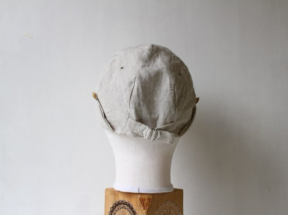 "hand-sewn＆one-washd" DEERCAP｜LINEN【M】c/#st.BE 5枚目の画像