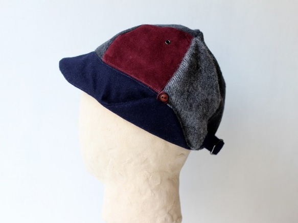 ”onlyone"combi DEERCAP | WINE LEATHER 【L】 3枚目の画像