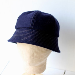 sample sale!! SAILOR HAT | WOOL c/#NAVY【59cm】 3枚目の画像