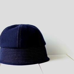 sample sale!! SAILOR HAT | WOOL c/#NAVY【59cm】 4枚目の画像