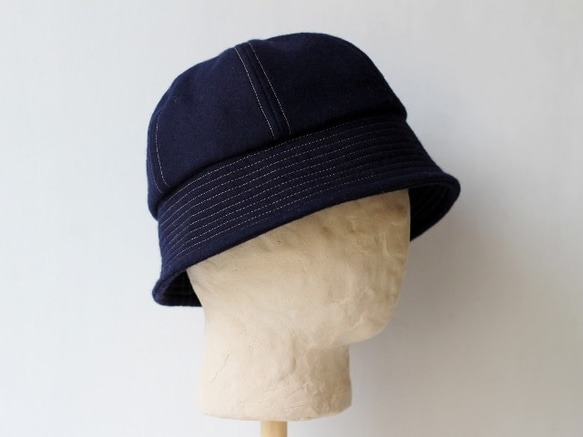 sample sale!! SAILOR HAT | WOOL c/#NAVY【59cm】 5枚目の画像