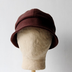 SAILOR HAT ｜ CASHMEREWOOL c/#CHOCOLATE【56~59cm】 2枚目の画像