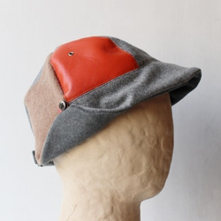 ”onlyone"combi DEERCAP | ORANGE LEATHER 【L：58～61cm】 2枚目の画像