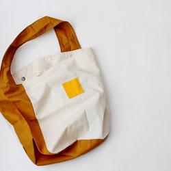 SUB BAG｜PAIN DE MIE　小さくたためる*食パン型シーチング*エコバッグ*サブバッグ 1枚目の画像