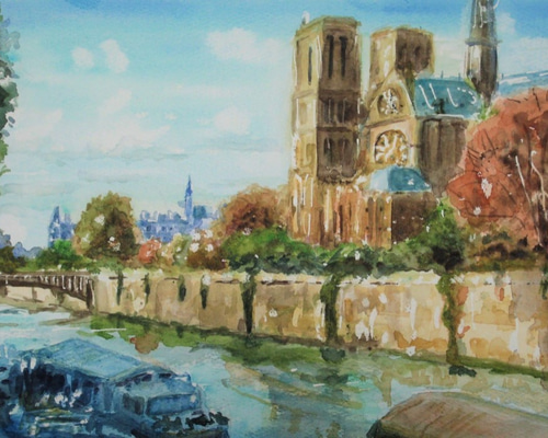 ノートルダム寺院 絵画 ファーブル 通販 2779828｜Creema(クリーマ)