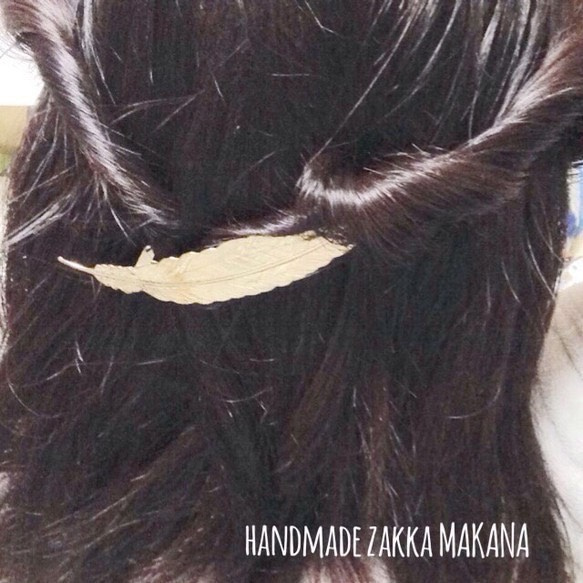 ✴︎feather barrette✴︎ 3枚目の画像