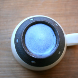 コーヒーカップ＆ソーサー（白黒ドット） 3枚目の画像