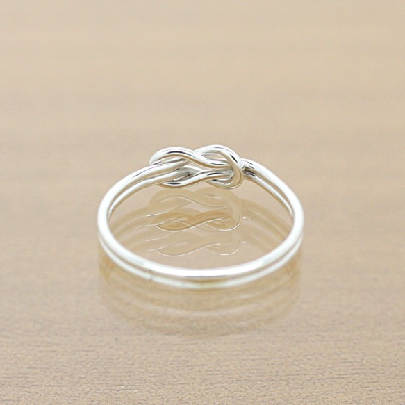 ＊silver＊本結び＊リング【銀】Square knot silver ring 4枚目の画像
