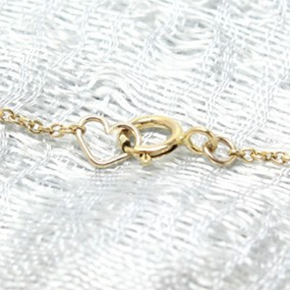 14kgf＊りぼん＊ネックレス【金】ribbon charm gold necklace 4枚目の画像