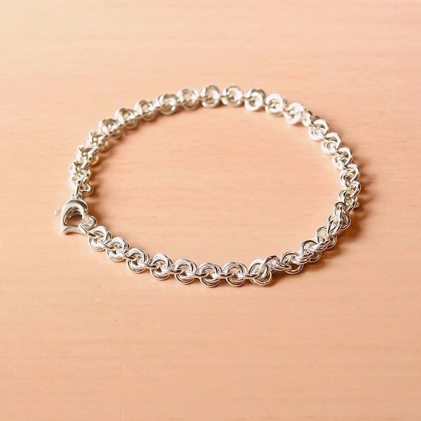 silver925＊フラワーリンク＊ブレスレット【銀】flower-linked bracelet silver950