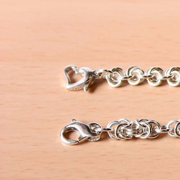 silver925＊フラワーリンク＊ブレスレット【銀】flower-linked bracelet silver950 4枚目の画像