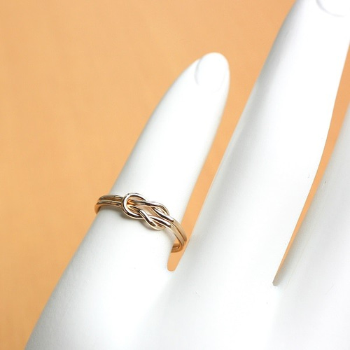 14kgf＊本結び＊リング【金】Square knot gold ring 指輪・リング