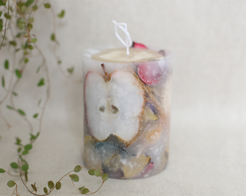 ドライフルーツのキャンドル キャンドル・キャンドルホルダー HB