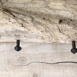 流木とアンティークネイルの壁掛けフック 5枚目の画像