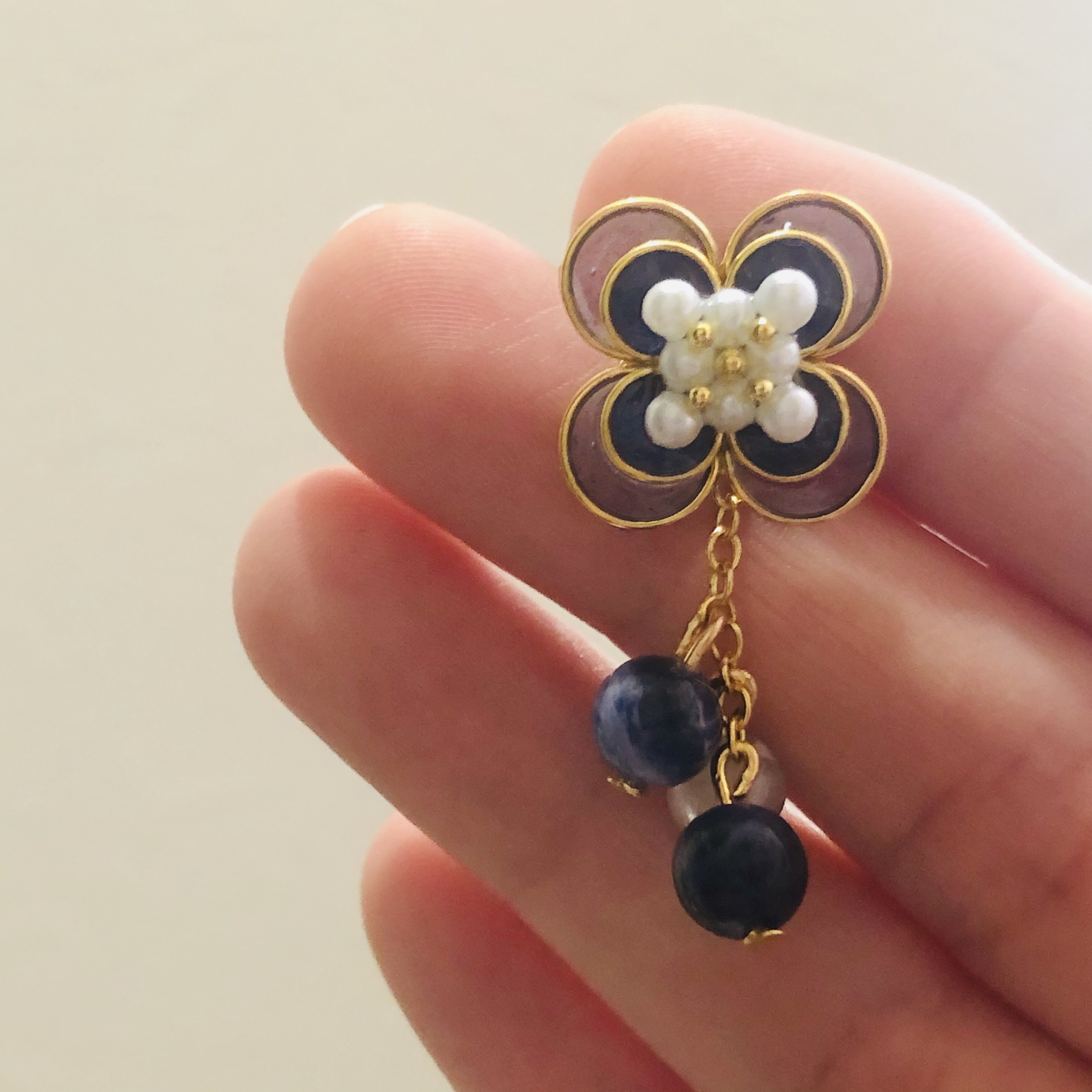 【Channeling Jewelry】心を整える(ソーダライト・グリーンフローライト)※一言メッセージ付き