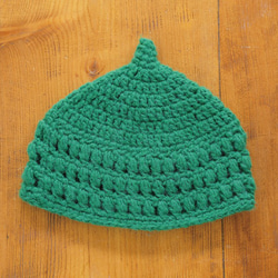 玉編み模様のどんぐり帽子[キッズ] 1枚目の画像