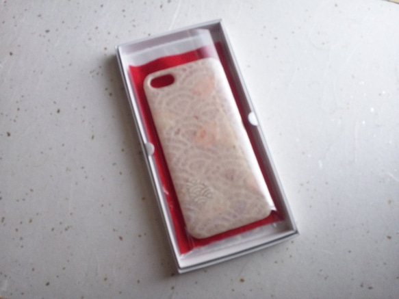 《sakura様オーダー品》Wacon友禅和紙Xperia Z5 Compactカバー［海波］ 4枚目の画像
