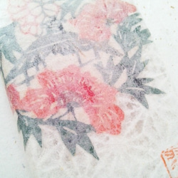 型號兼容！&lt;&lt;定制&gt;&gt; Wacon Yuzen日本紙iPhone保護套[麻葉x紅花牡丹] 第2張的照片