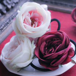 ◆白色粉紅色【春天早春】【附案例】【自由研磨】花發彈力玫瑰 第3張的照片