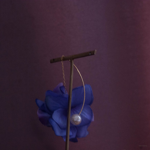 ◆【春季初讀】藍色系列【花朵耳環繡球繡球繡球】 第5張的照片