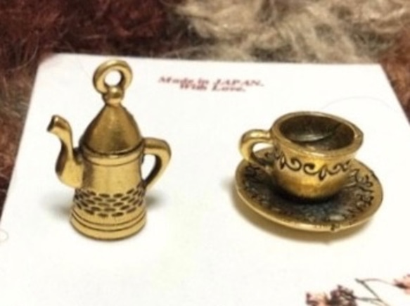 〇【數量有限】咖啡廳咖啡館魅力【鍋壺】美國錫製錫器黃銅 第2張的照片