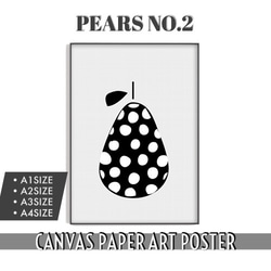 Graphic Poster  【PEARS NO.2】 ポスター　北欧　インテリア　a4 a3 a2 a1 a0 1枚目の画像