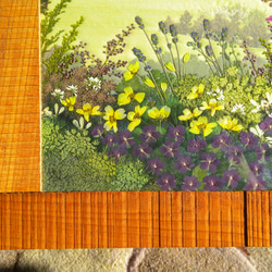 押し花アート　草原のお花畑(押し花絵） 4枚目の画像