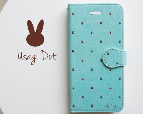 あんちょびうさぎ　宇都宮つみれ　スマホケース　手帳型　スマホカバー　ゆき　さくら あんちょびうさぎ 宇都宮つみれ スマホケース 手帳型