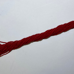 チェコ製★糸通しグラスビーズ★11/0サイズ ★ダークレッド色★1m★リュビネル針★糸通しビーズ★CZ11DR-O 5枚目の画像