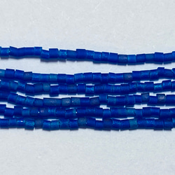 極小サイズ★チェコ製★マットな青色★20/0サイズ★1m★リュビネル針★糸通しビーズ★CZ20CBI-MTMB 6枚目の画像