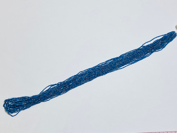 極小サイズ★チェコ製★マットな紺色★20/0サイズ★1m★オートクチュール刺繍ビーズ★CZ20MBI-MTMB 5枚目の画像