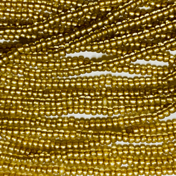 チェコ製★糸通しグラスビーズ★11/0サイズ ★シャンパーニュ色★1m★リュビネル針ビーズ★CZ11CM-T 3枚目の画像