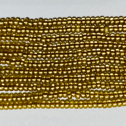 チェコ製★糸通しグラスビーズ★11/0サイズ ★シャンパーニュ色★1m★リュビネル針ビーズ★CZ11CM-T 7枚目の画像