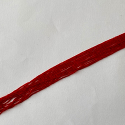 ヴィンテージビーズ★イタリア製ヴェネツィア★15/0サイズ ★濃い赤色★1m★リュビネル針★糸通し★VV15DR-T 5枚目の画像