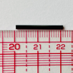 ヴィンテージビーズ★イタリア製ヴェネツィア★ロング竹ビーズ★ガンメタ色★20mm★オートクチュール★VV20GG-OB 4枚目の画像