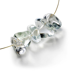 7粒売り　宝石質グリーンアメジストAAA-　チップ（ミニタンブル） 1枚目の画像