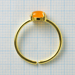 宝石質カーネリアンのリング　フリーサイズSV925 4枚目の画像