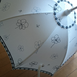 [受注制作]世界でひとつ！  お気に入りの生地で日傘お作りします☆ 2枚目の画像