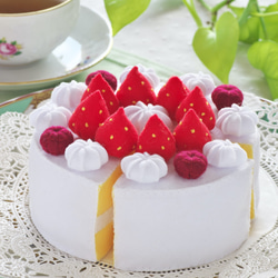 フェルトのお名前ワッペン•ホルダー（チョコレートのカップケーキ