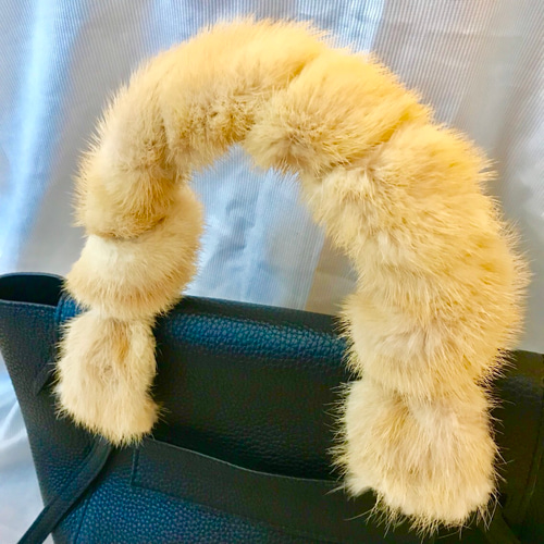 ファーツイリー ファーバッグ ヌートリア トートバッグ cochieco  