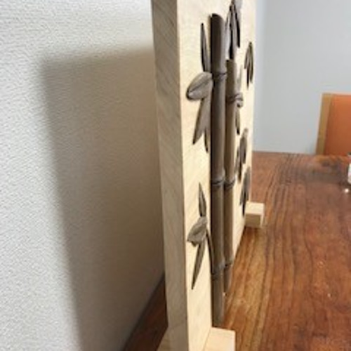 木工アート～竹～☆お部屋のインテリアに☆ 立体・オブジェ tomo
