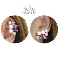 4 color bijou earcuff 3枚目の画像