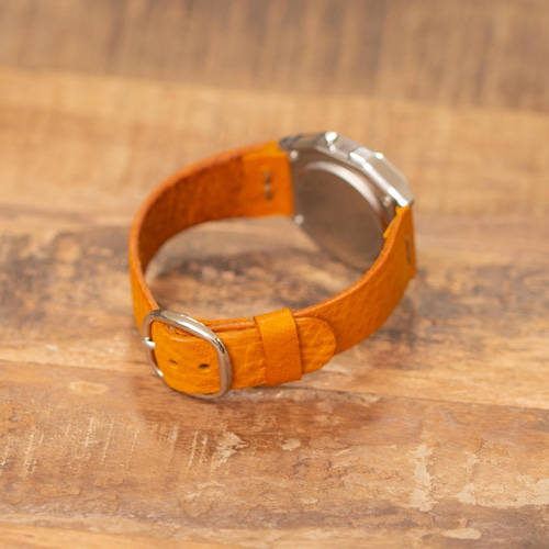 g HERMES エルメス 糸使用♪ CASIO A158専用 アリゾナ レザー 革