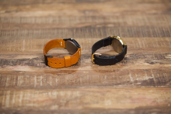 TS1《タイムセール中》Creema限定 SALE チプカシ レザー 革ベルト 腕時計 在庫限り 3枚目の画像