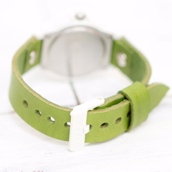 8 CASIO BABY 潛水錶白色日期顯示皮帶錶淺綠色 第4張的照片